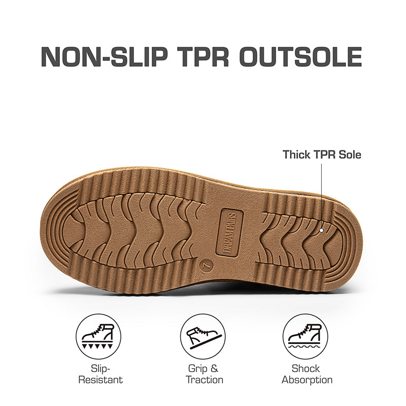 Suede Mid Calf Snow Boots